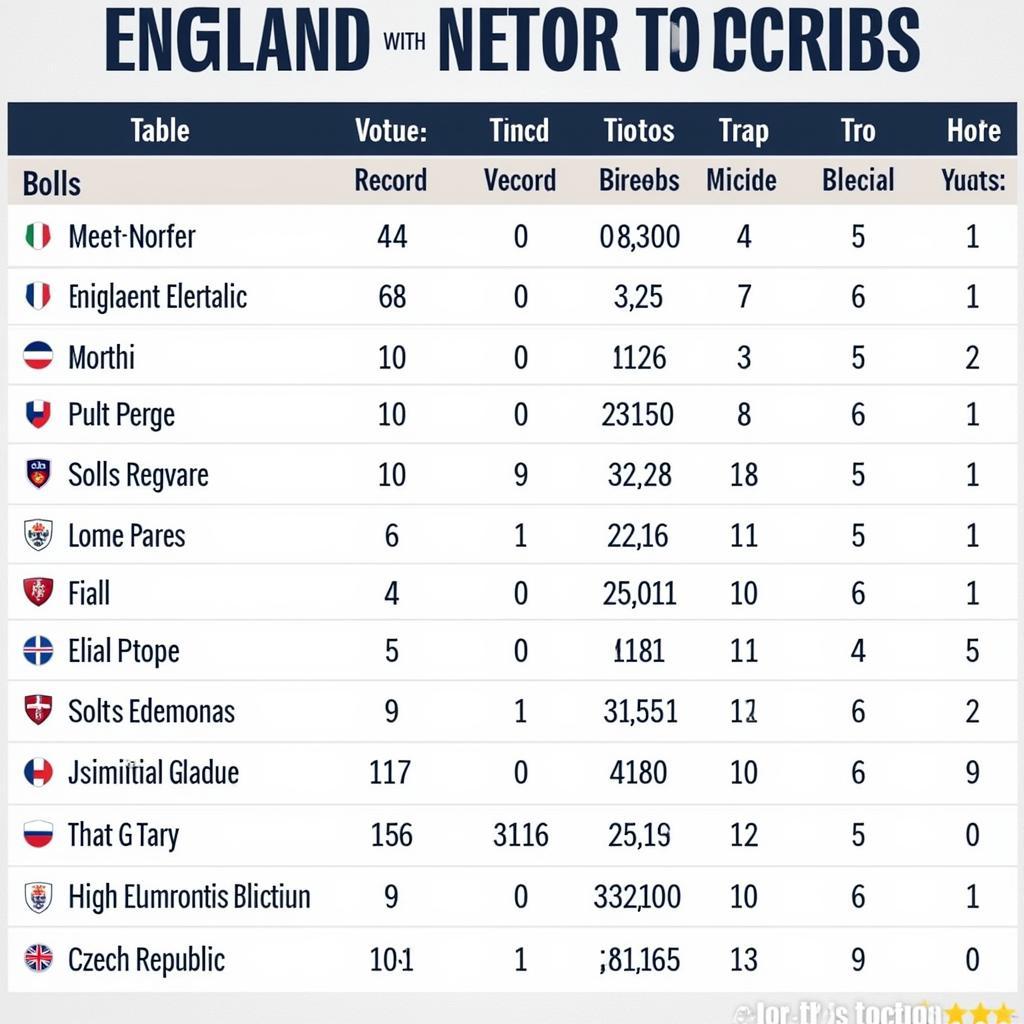 England vs Czech Republic: Head-to-Head History