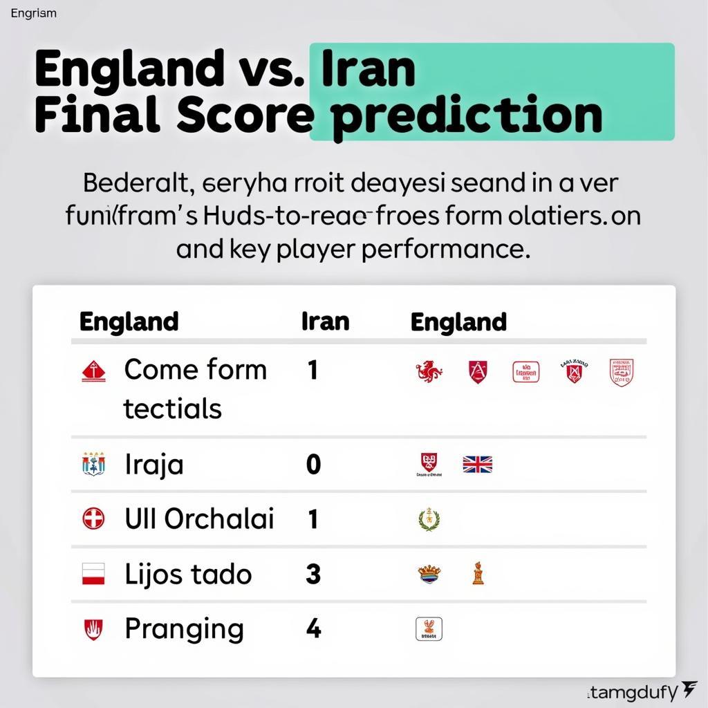 Dự đoán kết quả trận đấu Anh vs Iran