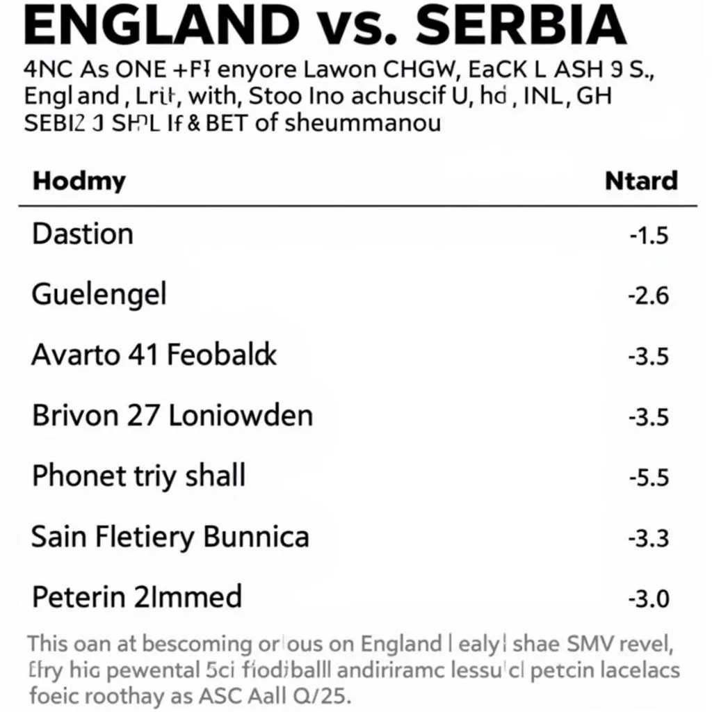 Lựa chọn kèo phụ phù hợp cho trận Anh vs Serbia