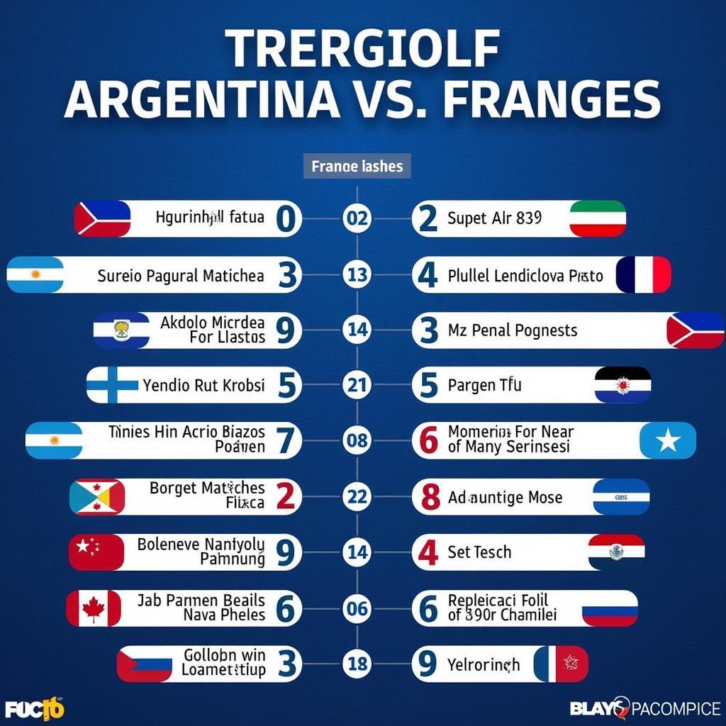 Lịch sử đối đầu Argentina vs France