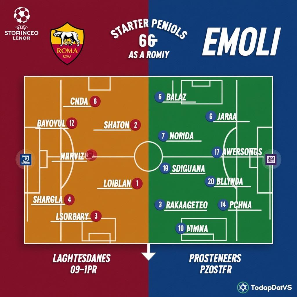 AS Roma vs Empoli: đội hình ra sân dự kiến