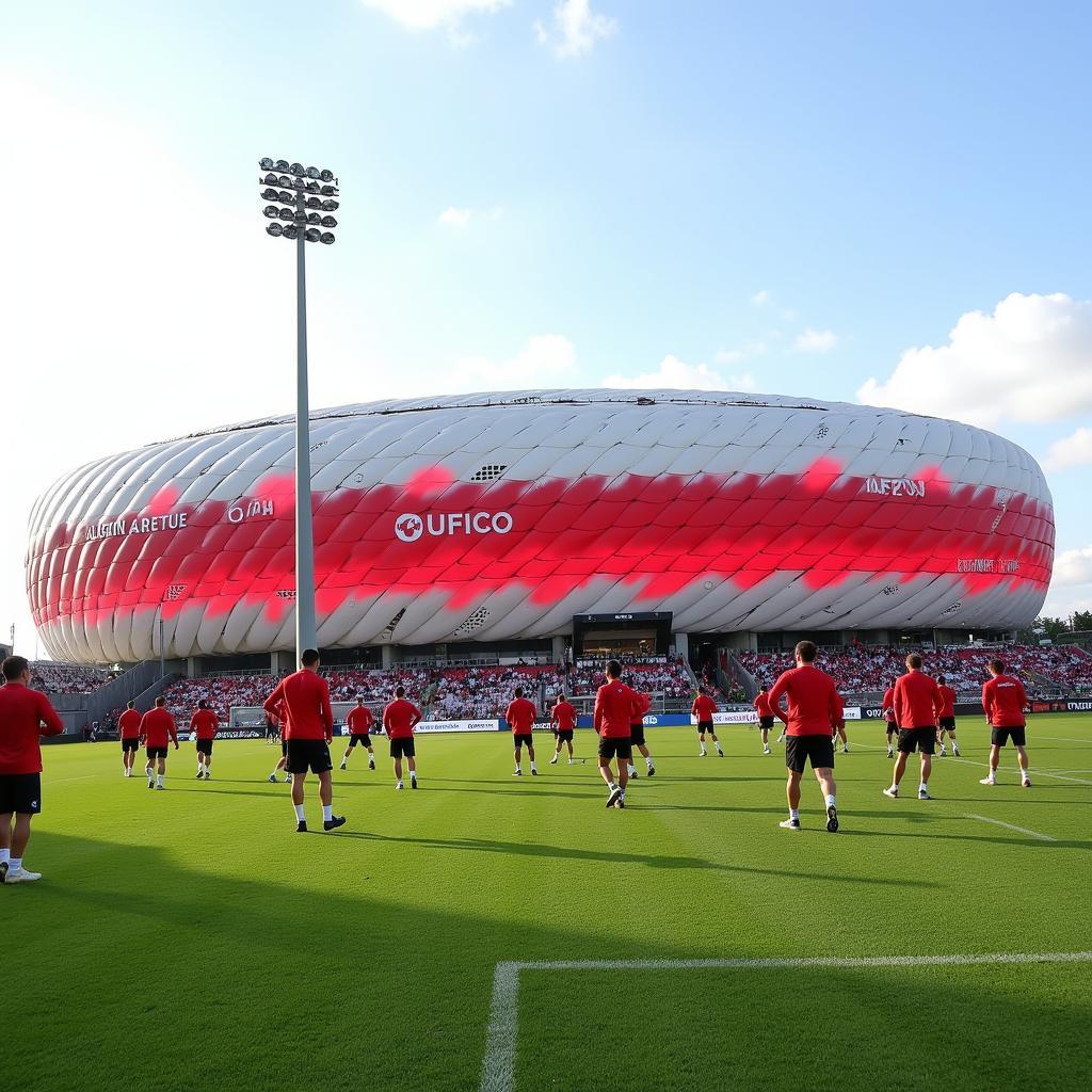 Bayern Munich tập luyện