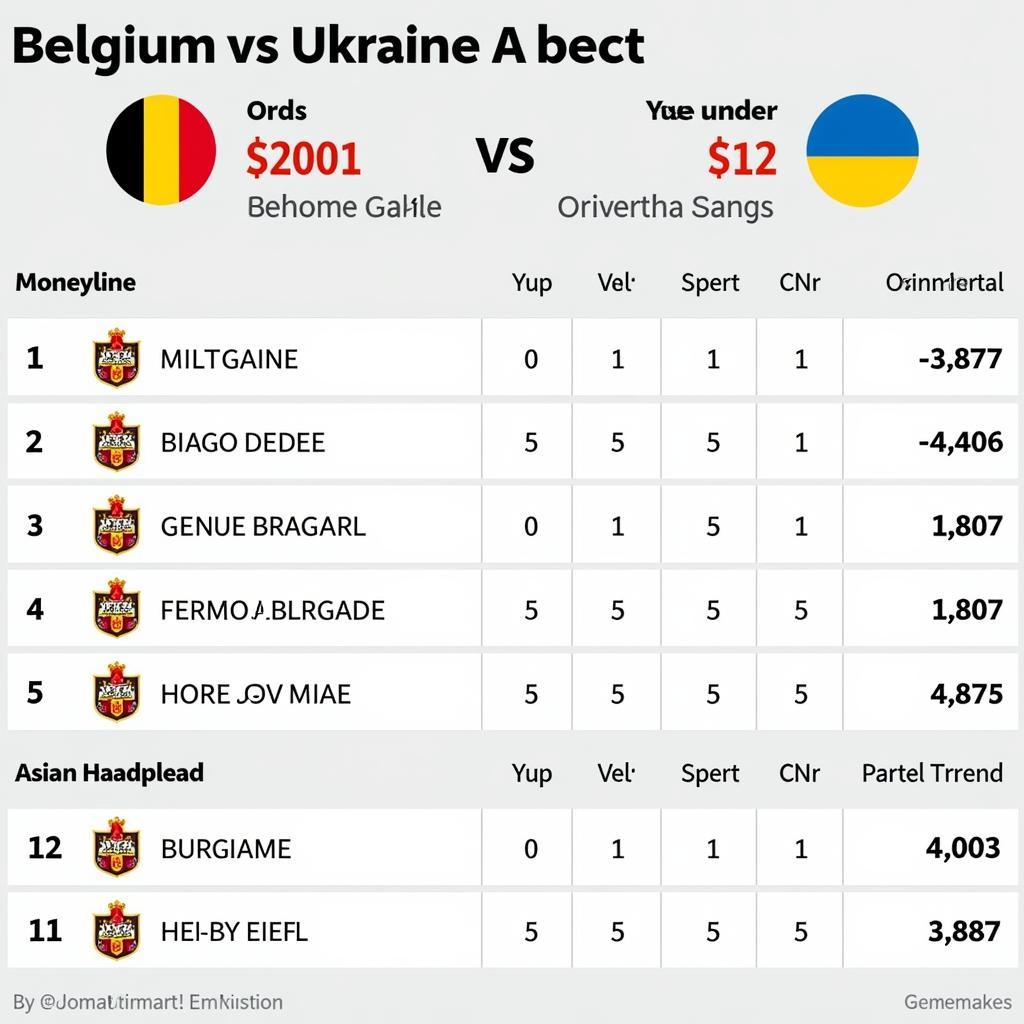 Bỉ vs Ukraine Kèo Nhà Cái