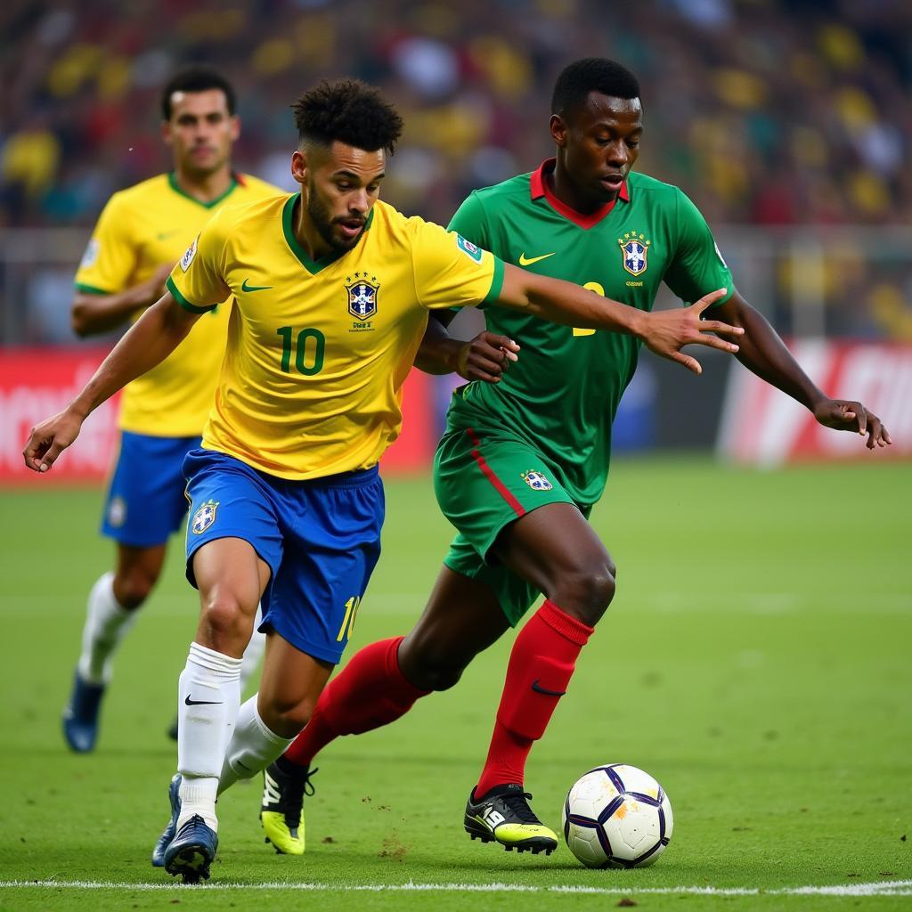 Brazil vs Cameroon đối đầu