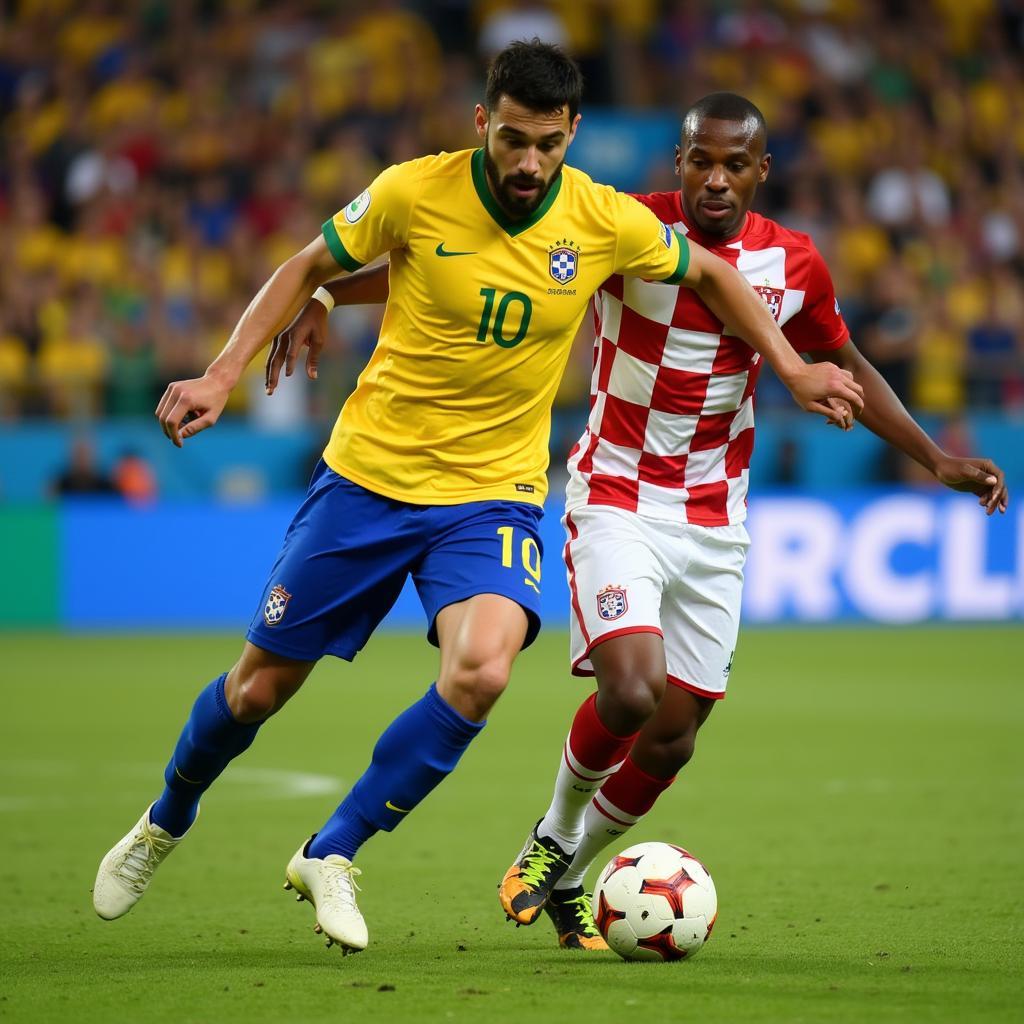 Brazil và Croatia đối đầu