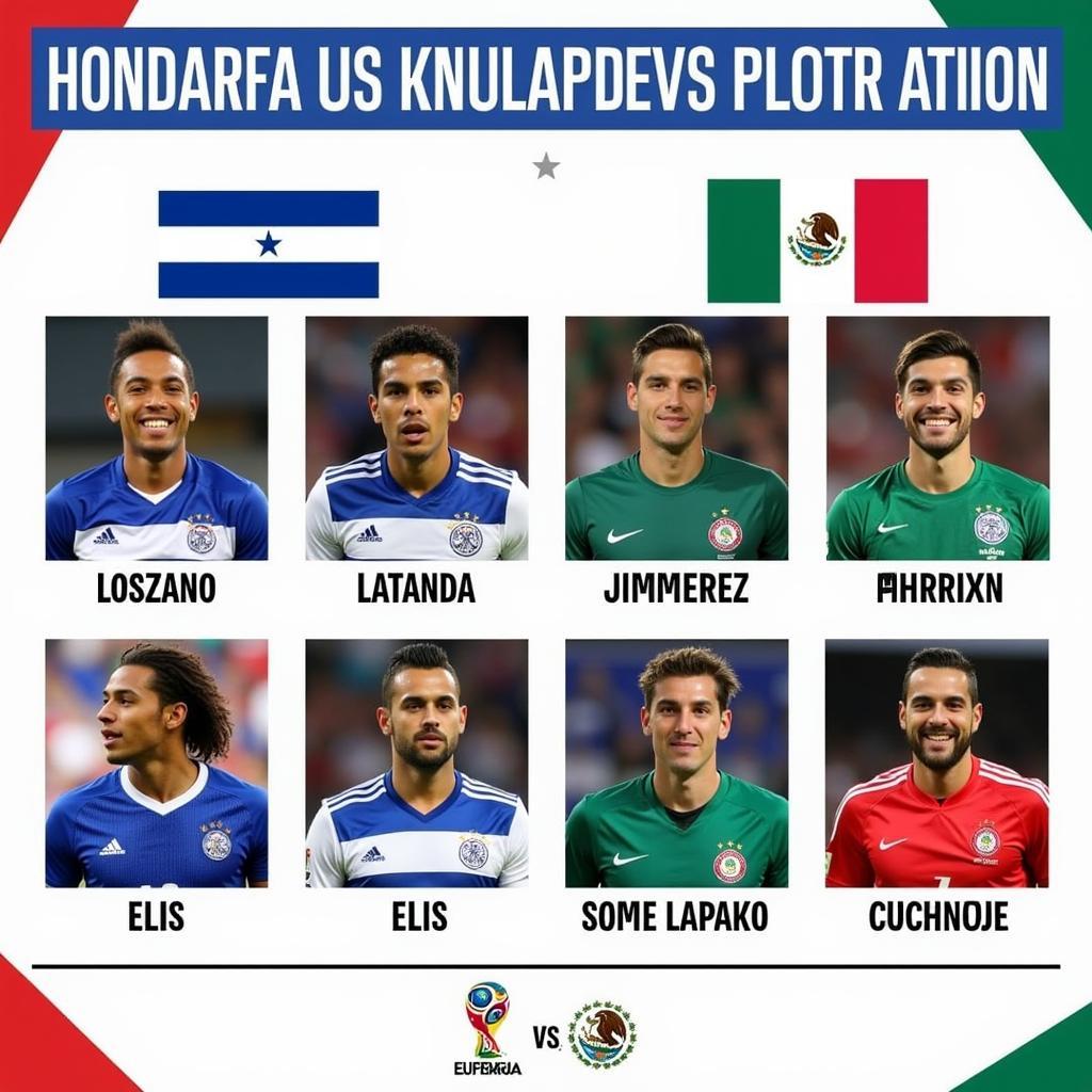 Các cầu thủ nổi bật Honduras vs Mexico