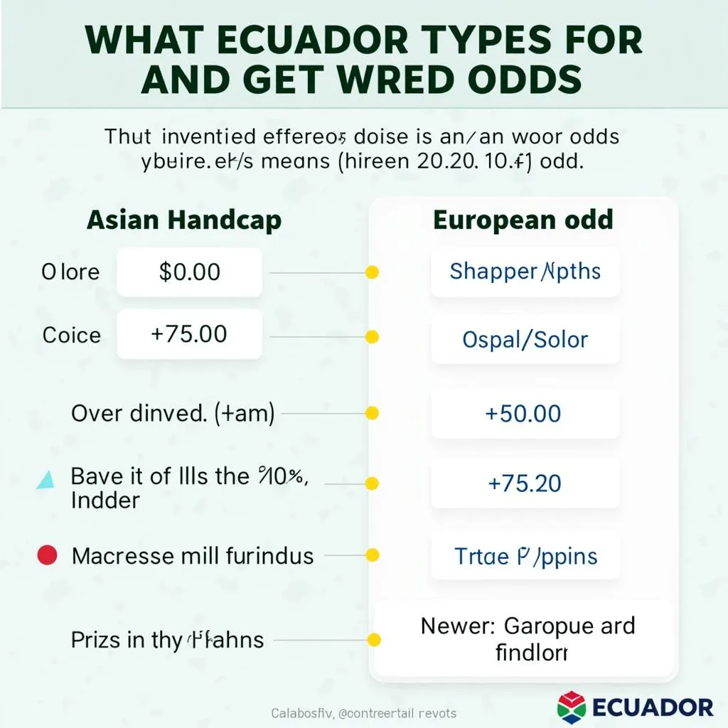 Các loại kèo cá cược Ecuador