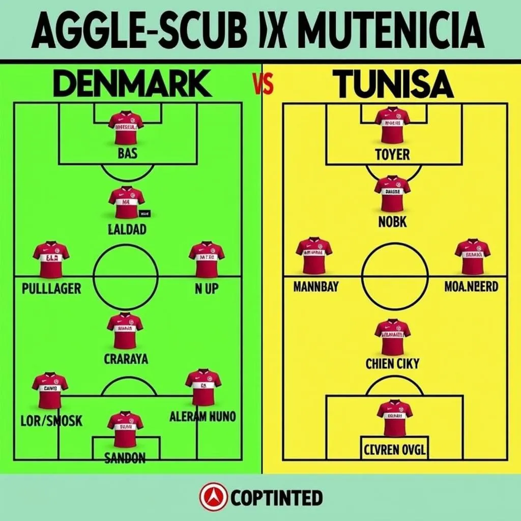 Đội hình ra sân dự kiến Đan Mạch vs Tunisia