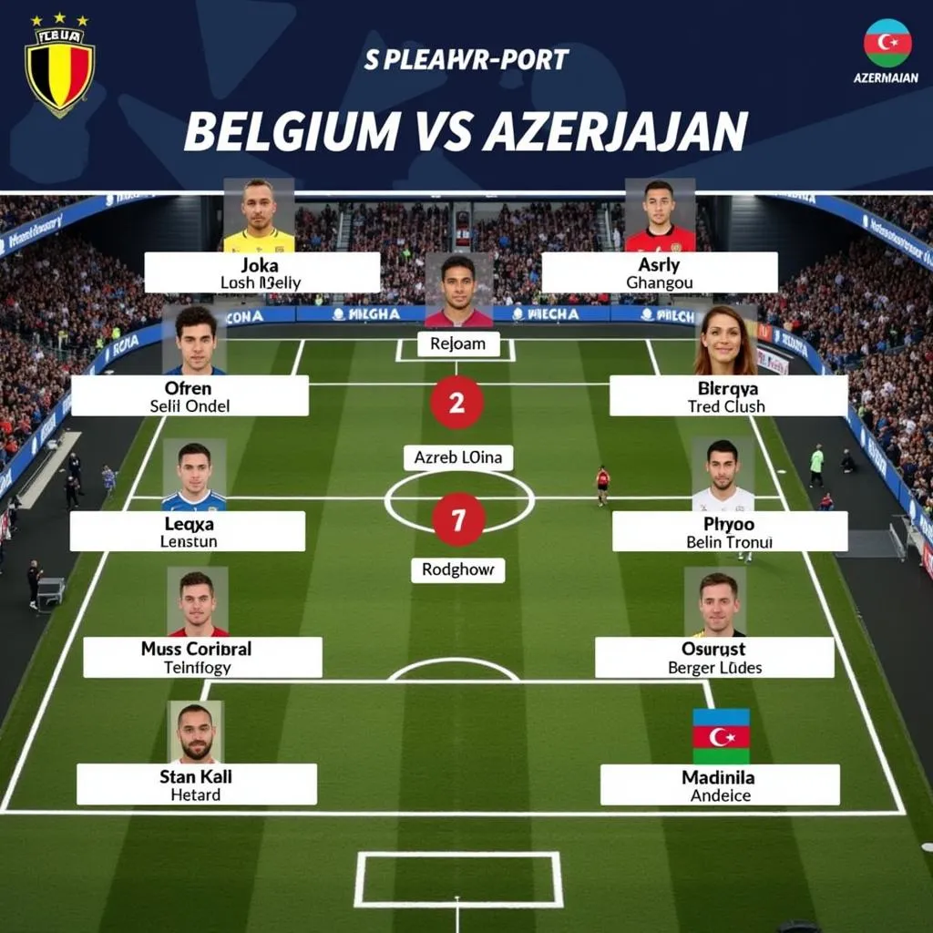 Đội hình ra sân Bỉ vs Azerbaijan