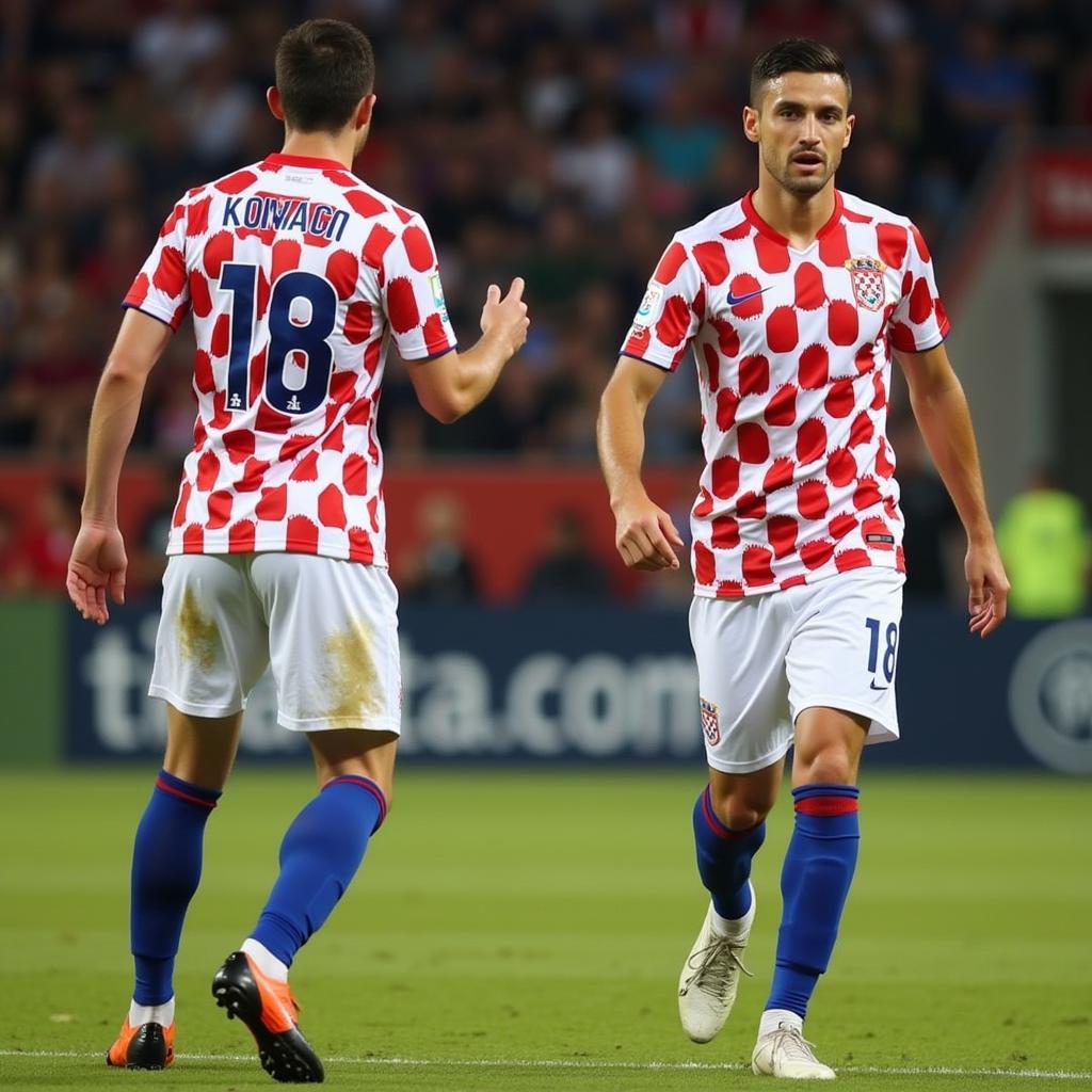 Đội hình Croatia ra sân với dàn sao sáng giá