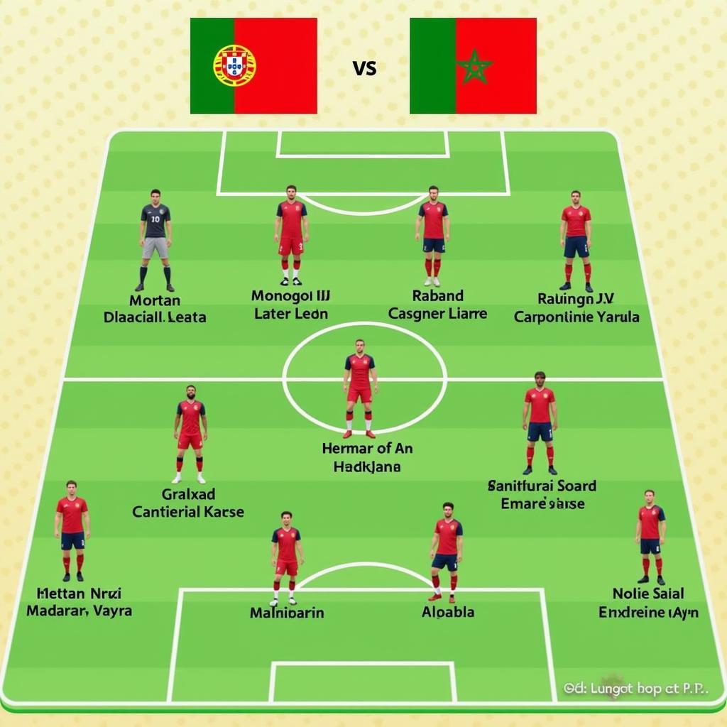 Dự đoán đội hình ra sân Bồ Đào Nha vs Maroc