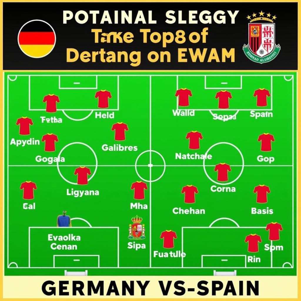 Germany vs Spain Starting Lineup