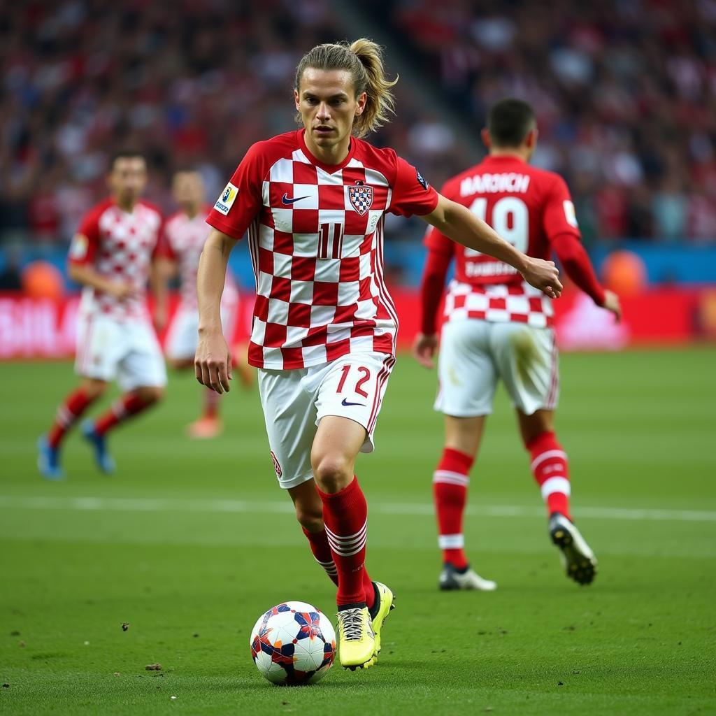 Croatia's Captain Luka Modric Orchestrating the Midfield