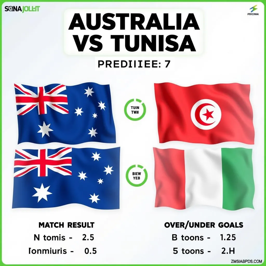 Dự đoán kèo Úc vs Tunisia