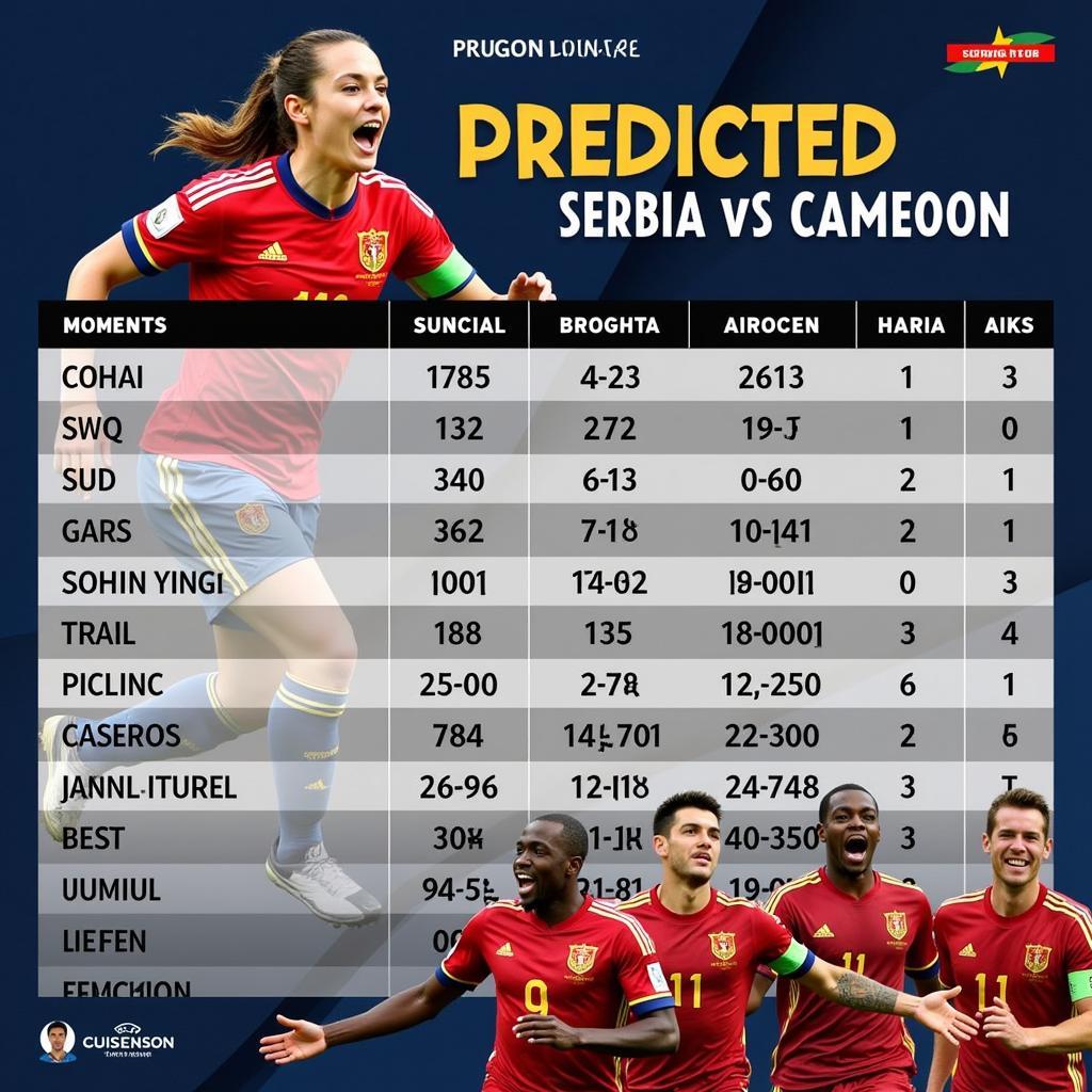 Dự đoán kết quả trận đấu Serbia vs Cameroon tại World Cup