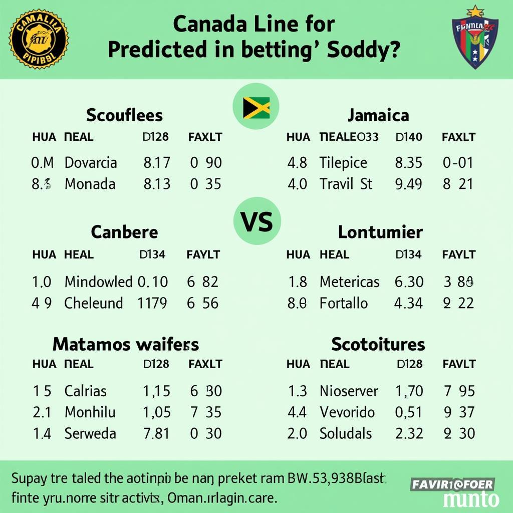 Dự đoán tỷ số trận đấu Jamaica vs Canada