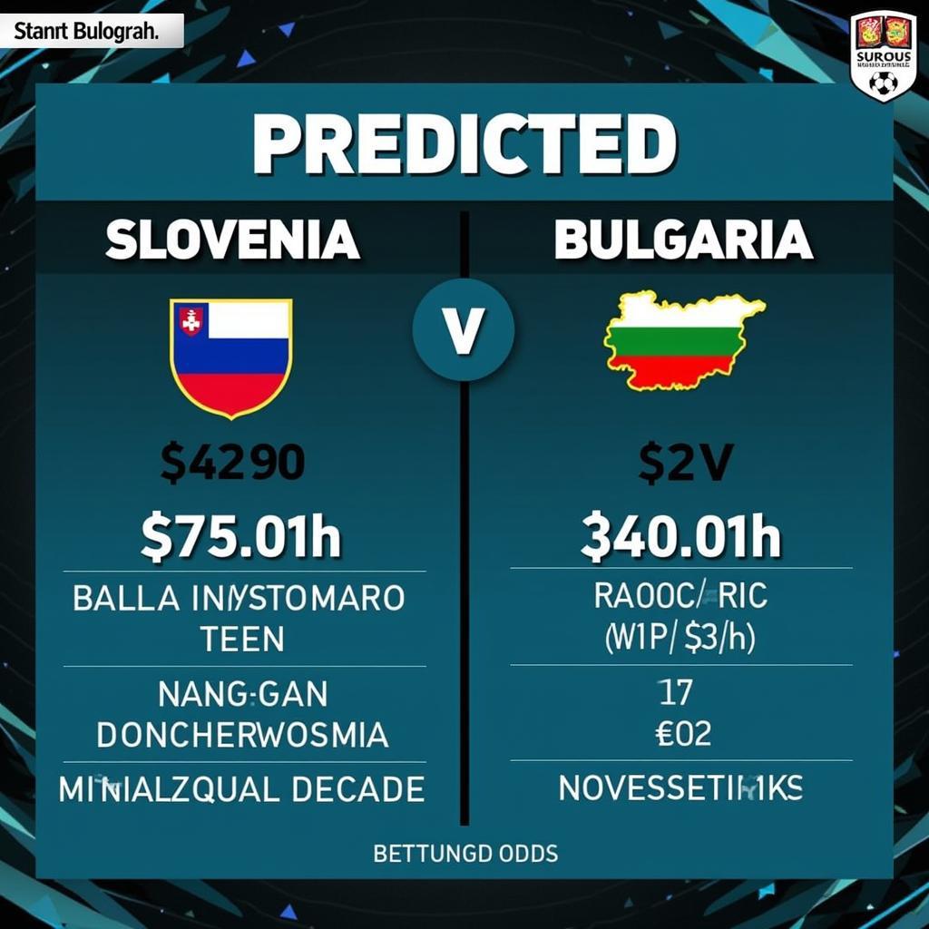 Dự đoán tỷ số trận đấu Slovenia vs Bulgaria