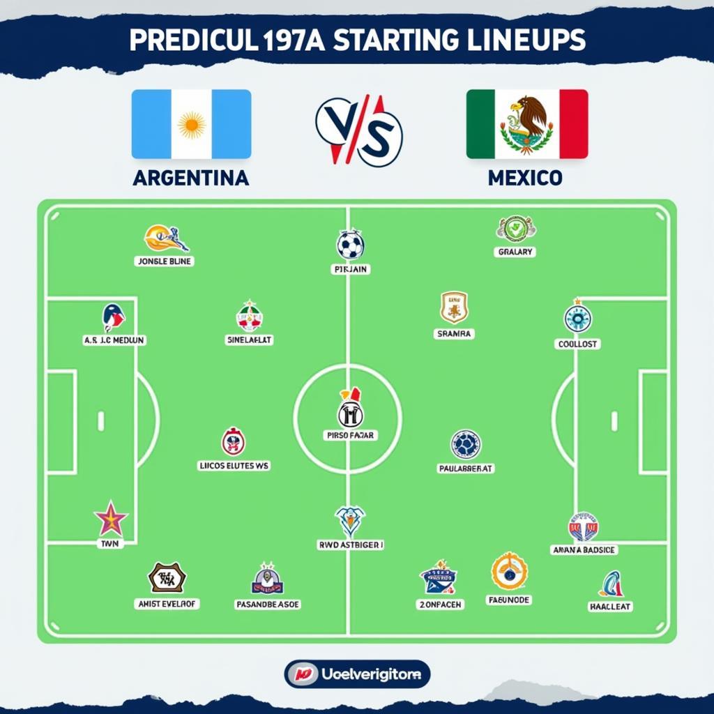 Đội hình ra sân dự kiến Argentina vs Mexico