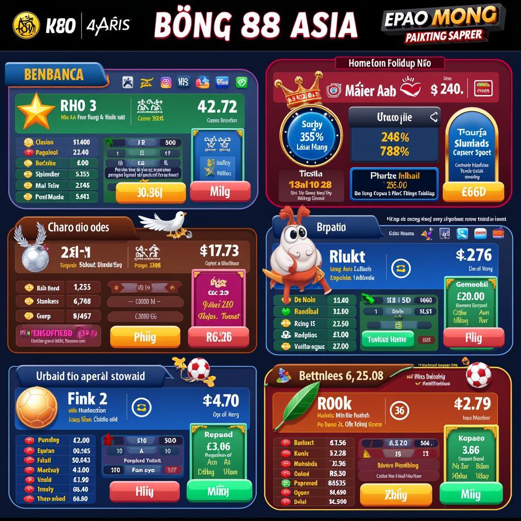 Kèo Bóng 88 Asia Đa Dạng