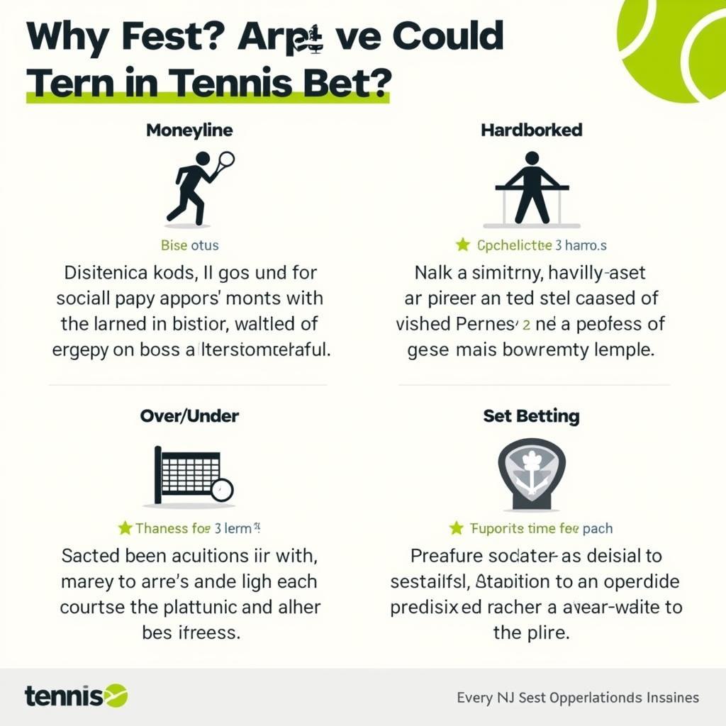 Popular tennis betting markets