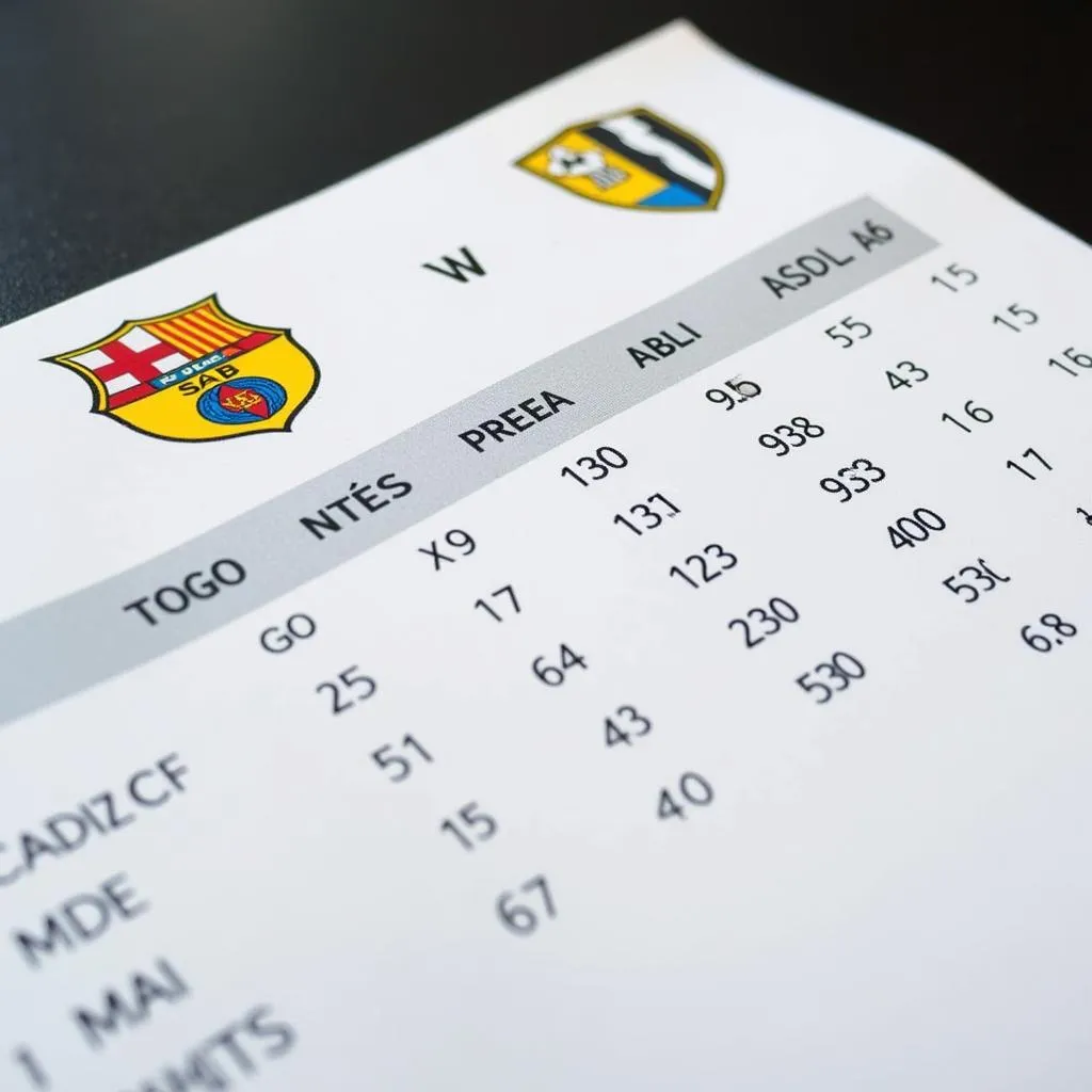 Tỷ lệ kèo Cadiz tại La Liga