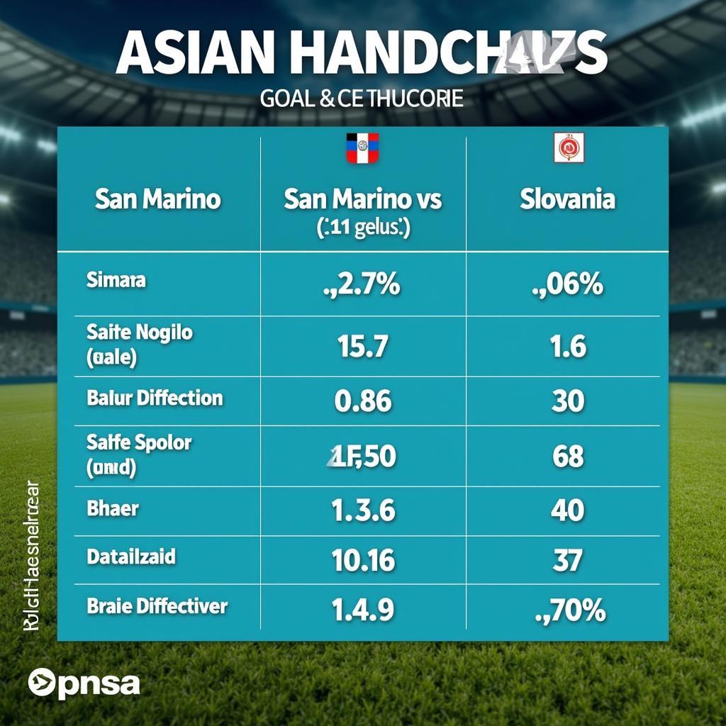 Kèo Châu Á San Marino vs Slovenia