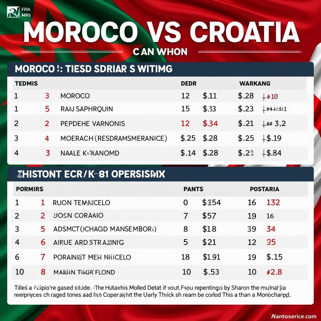 Phân tích kèo Morocco Croatia hôm nay