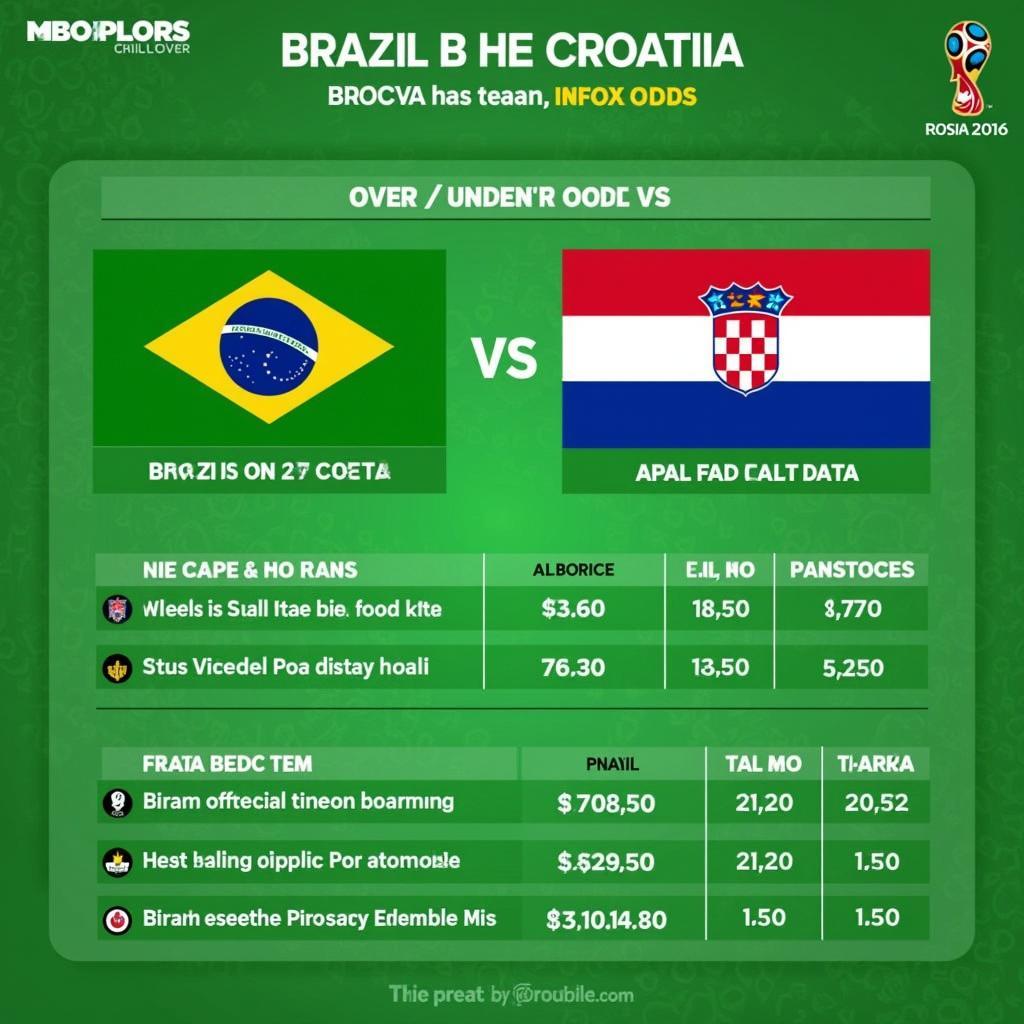 Phân tích kèo tài xỉu Brazil vs Croatia