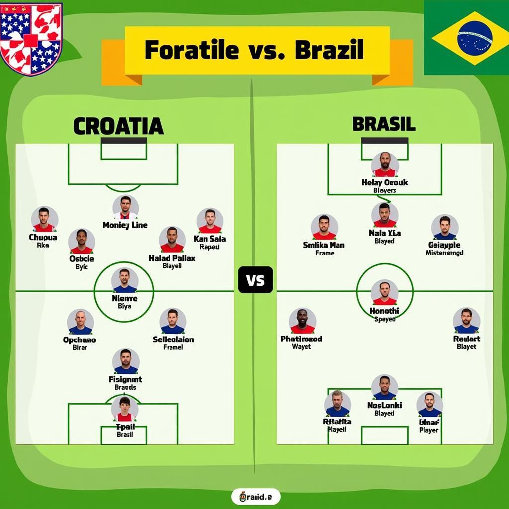 Phân tích đội hình Croatia vs Brazil