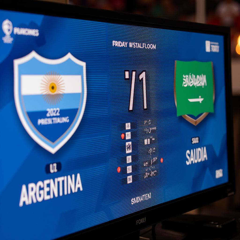 Tỷ số trận đấu Argentina vs Saudi Arabia tại World Cup 2022