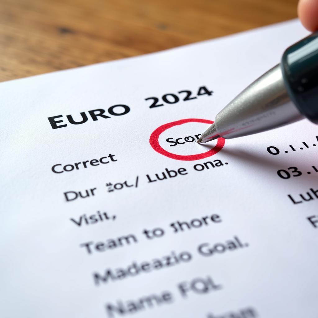 Kèo tỷ số chính xác Euro 2024