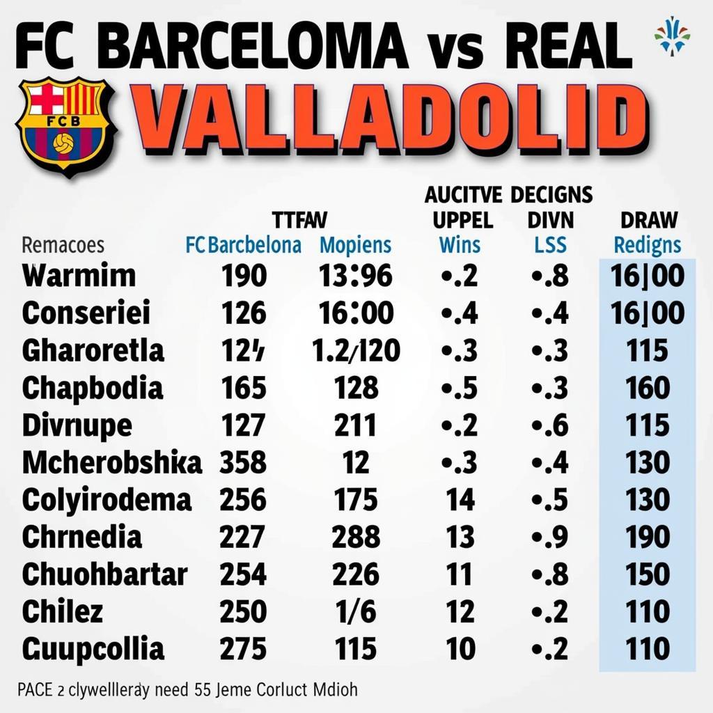 Lịch sử đối đầu Barca vs Valladolid