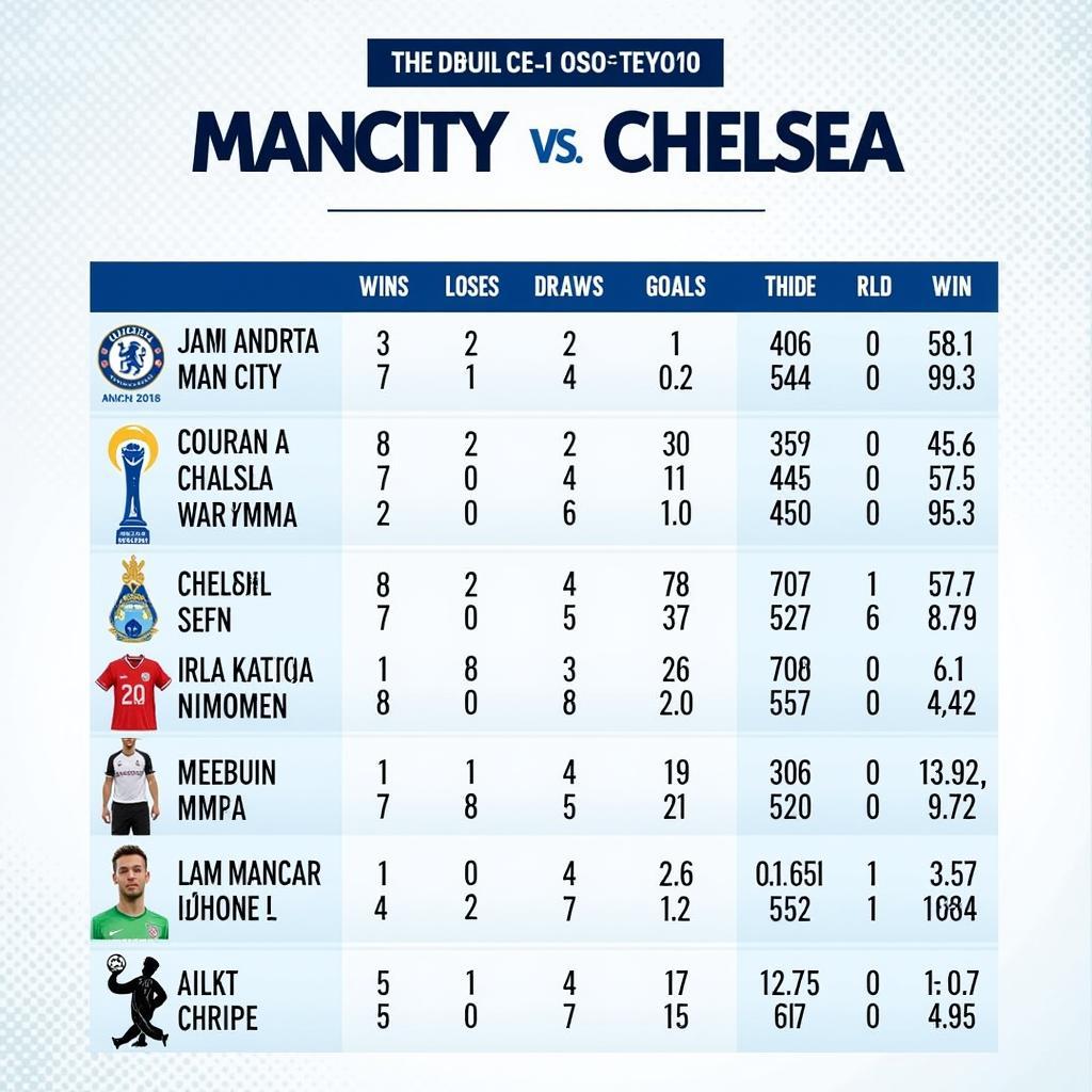 Lịch sử đối đầu Man City vs Chelsea