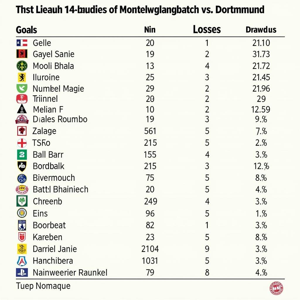 Lịch sử đối đầu Monchengladbach vs Dortmund