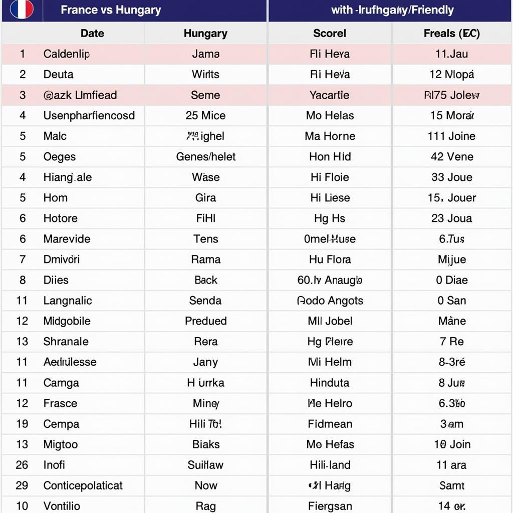 Lịch sử đối đầu Pháp vs Hungary