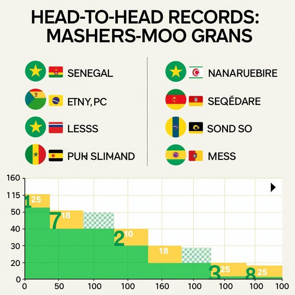 Lịch sử đối đầu của Senegal với các đội tuyển khác