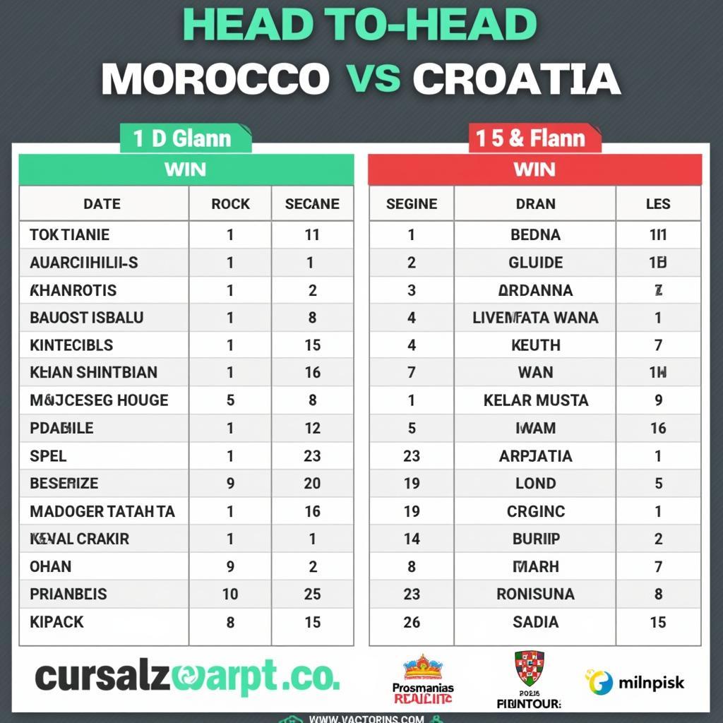 Lịch sử đối đầu và phong độ gần đây Morocco vs Croatia