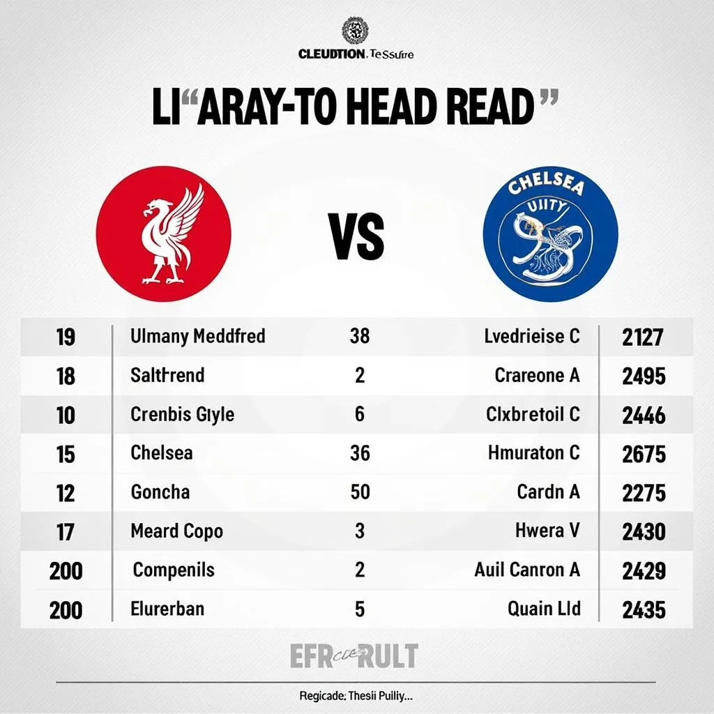 Lịch sử đối đầu Liverpool vs Chelsea