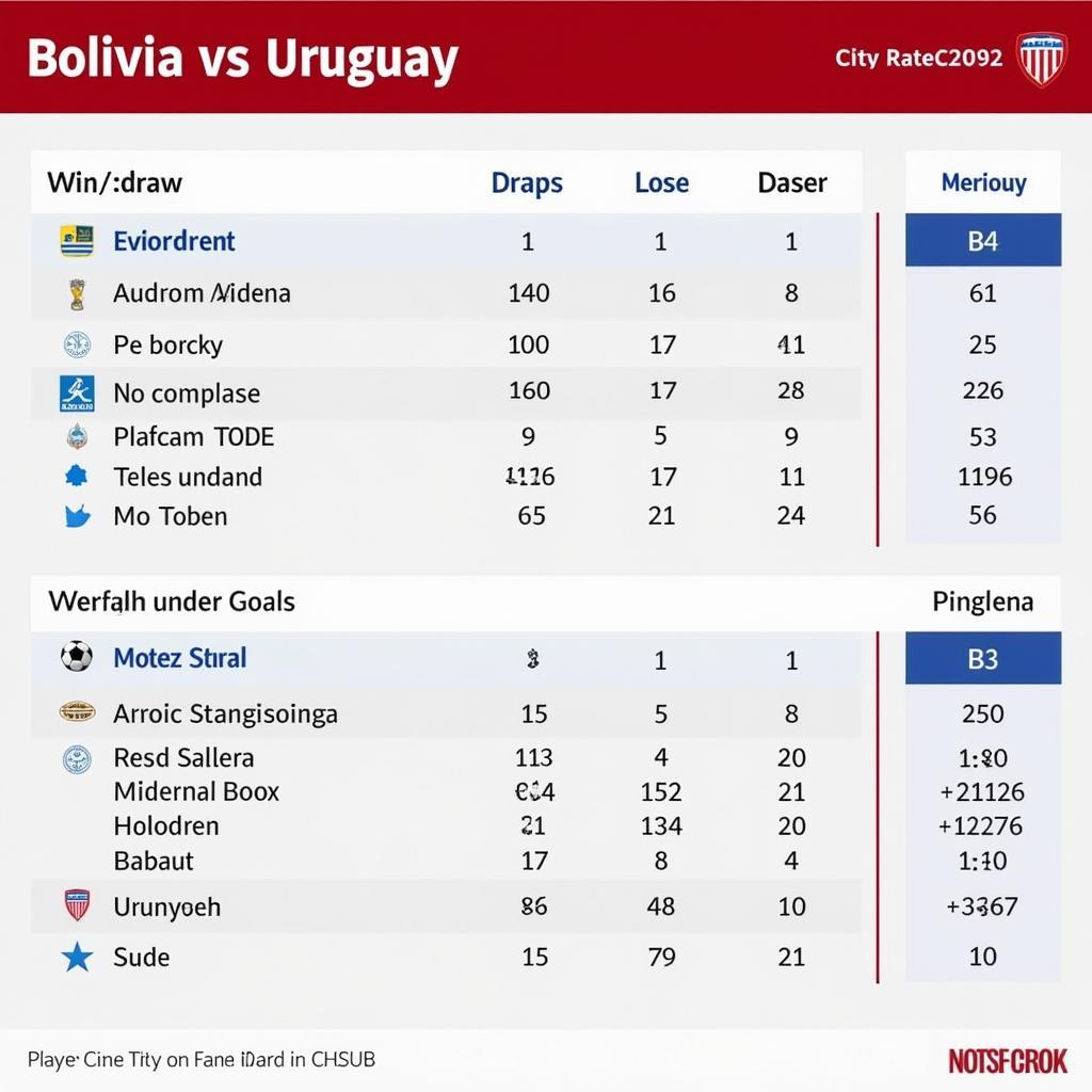 Lựa chọn đặt cược Bolivia vs Uruguay