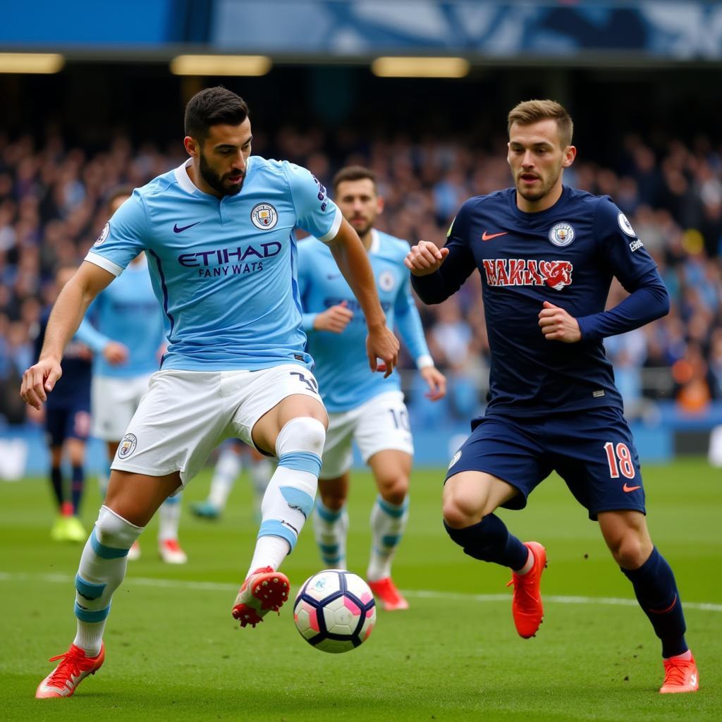 Man City tấn công dồn dập