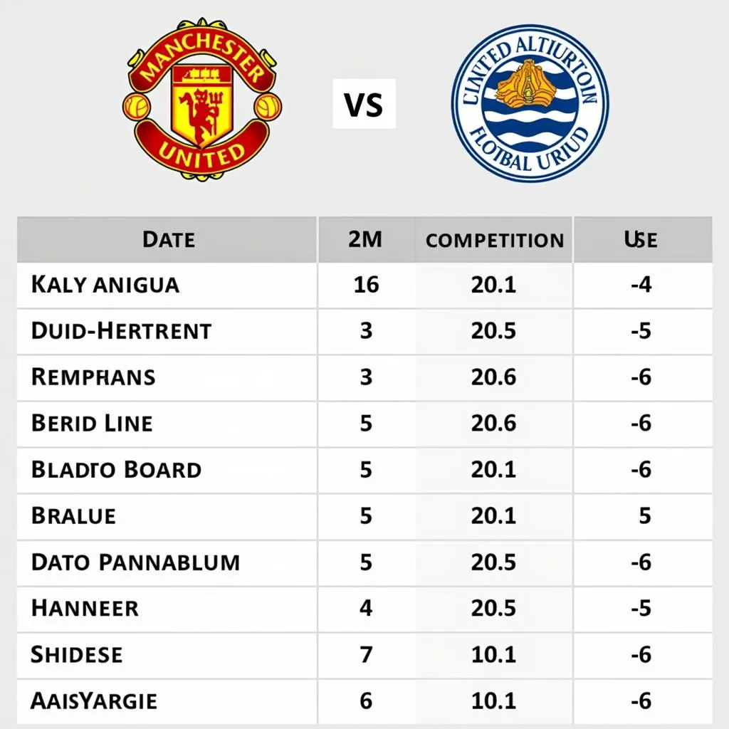 Lịch sử đối đầu Manchester United vs Reading