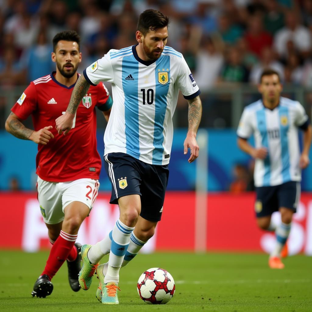 Messi dẫn dắt hàng công Argentina