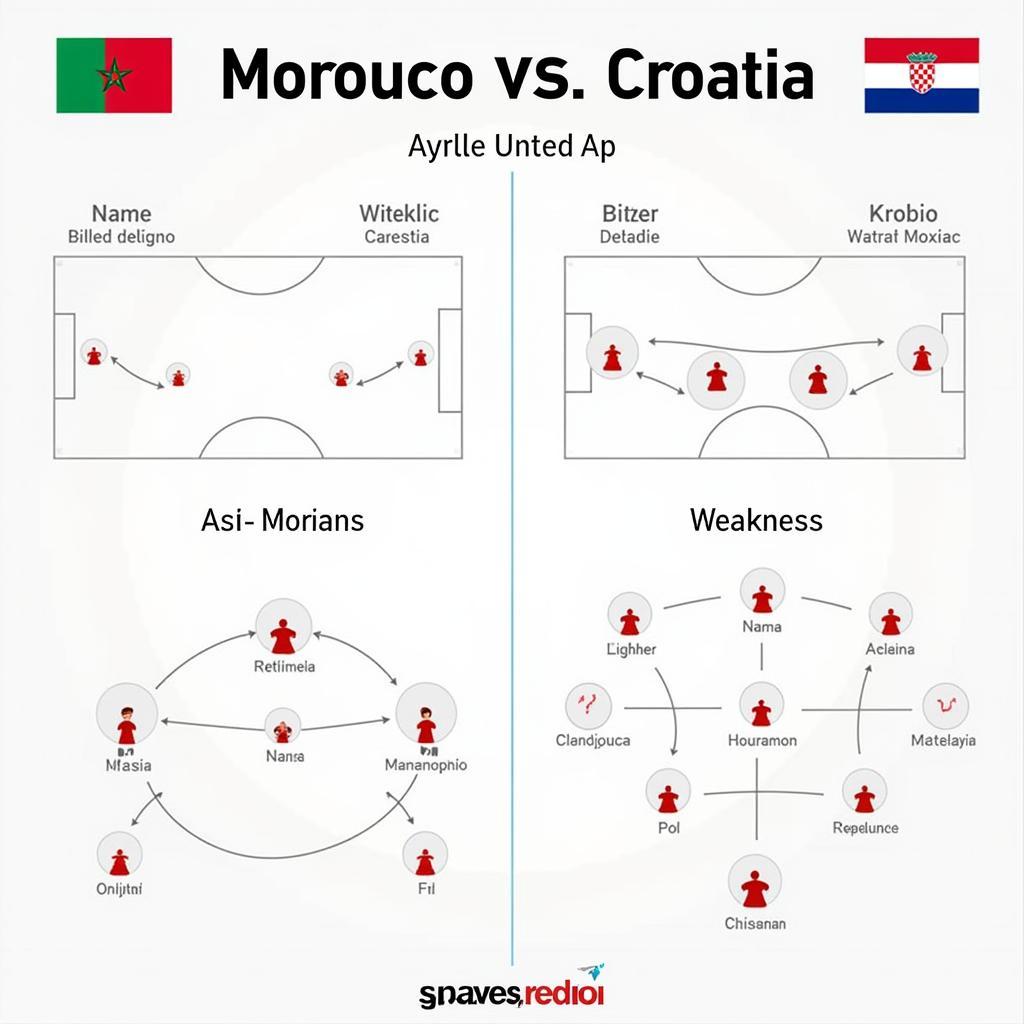 Phân tích chiến thuật Maroc vs Croatia