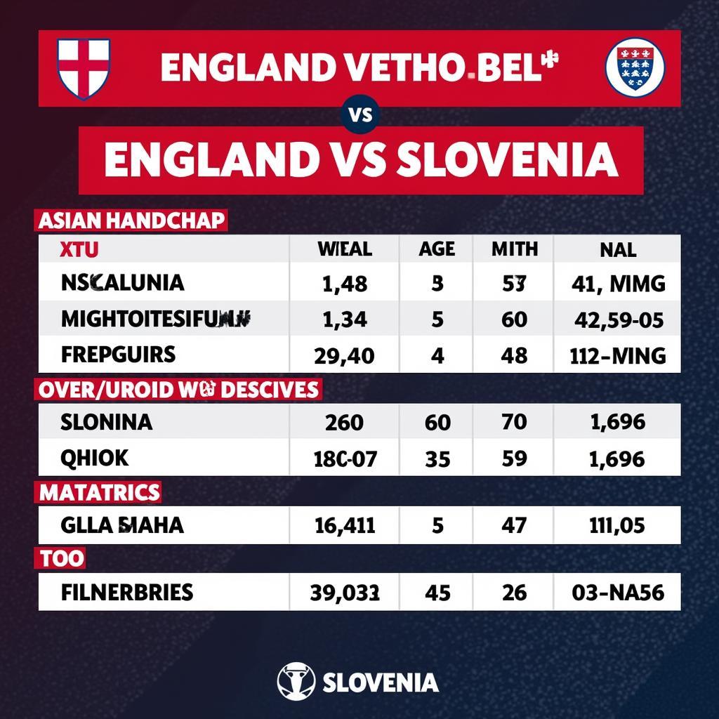 Phân tích kèo Anh vs Slovenia