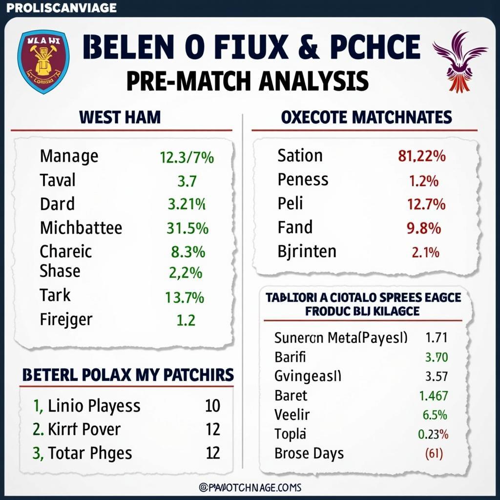 Phân tích kèo West Ham vs Crystal Palace