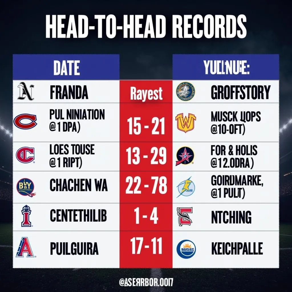 Analyzing head-to-head records