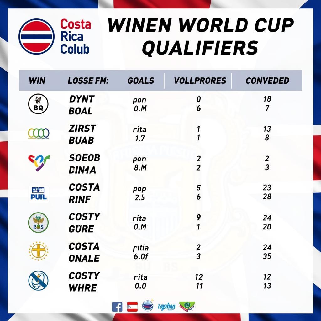 Phong độ Costa Rica tại vòng loại World Cup