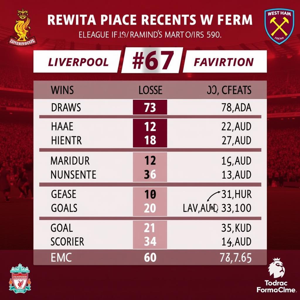 Phân tích phong độ Liverpool West Ham