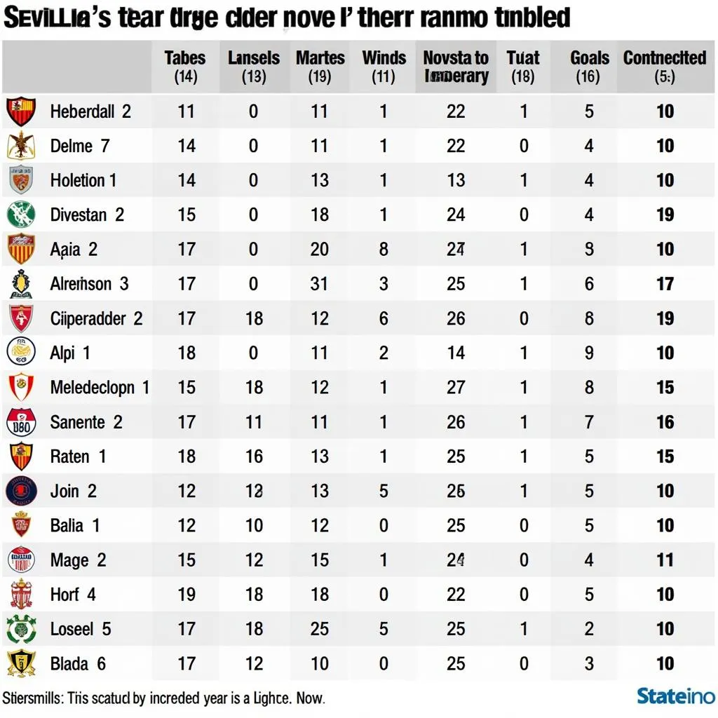 Phân tích phong độ Sevilla