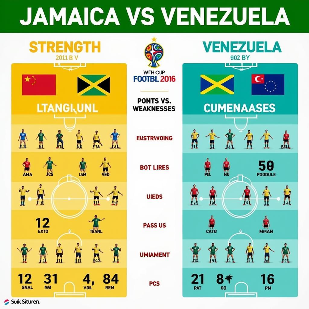 Phân tích sức mạnh Jamaica và Venezuela